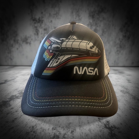 NASA Space Shuttle Trucker Snapback Hat - Picture 1 of 4